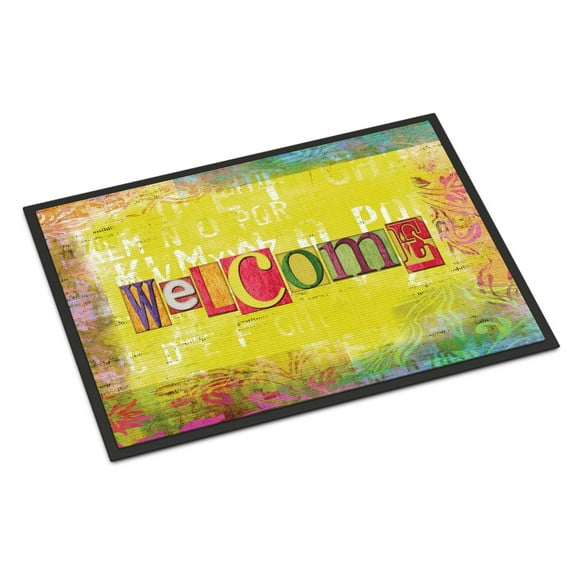 Artsy Welcome Doormat 18x27