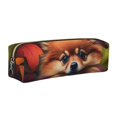 thumbnail image 1 of Fotbe Colorful Leaf Chihuahua Estuche para Lápices de Cuero con Estampado, Estuche con Cremallera Resistente, Organizador Compacto y Elegante para Papelería, 1 of 7