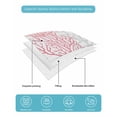 thumbnail image 5 of Pink Grey Coral Coastal Full Size Down Alternative Comforter, Lightweight Comforter Quilt Bedding Set with Pillow Shams Summer Beach Seaside Nautical All Seasons Bed Comforter Duvet Insert 78"x90", 5 of 7