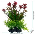 thumbnail image 3 of Plants for Fish Tank, Fish Tank Plants, 9 in Tall, 1 Pc, Silk Aquarium Plants, Small Fish Tank Decorations, Artificial Greenery, Plastic Weighted Base, Aquatic Enclosure, 3 of 7