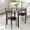 grey, variant on 3-Piece Kitchen Dining Room Table Chair Set for Small Space, Indoor Modern Dinette Set for 2, Square Dinner Table Set for Dinette, Breakfast, Black
