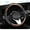 Coffee1, variant on Sporty Woodgrain Steering Wheel Cover Leather Four Seasons Universal 15 Inch Soft Padded Breathable Anti-Slip Massage Grip