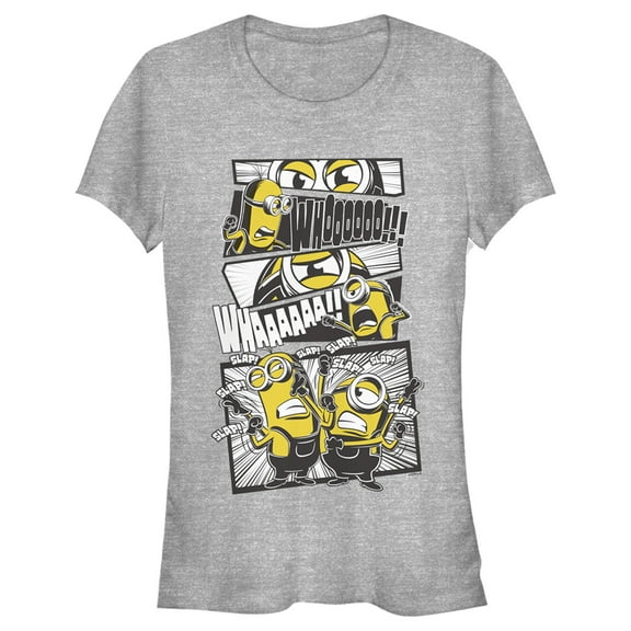 Junior's Minions: The Rise of Gru Comic Fight  Graphic Tee Athletic Heather Large