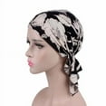thumbnail image 2 of Visland Head Scarf Fashion Print Stretchy Headdress Dome No Brim Turban Hat for Spa, 2 of 8