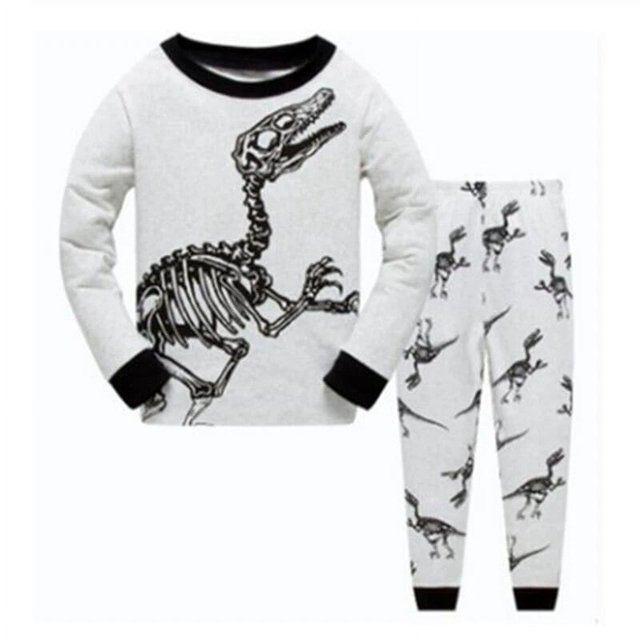 Pijamas para bebés y niñas, conjuntos de ropa para niños de 2, 3, 4, 5, 6 y 7 años, camisetas y pantalones, 100% algodón, novedad