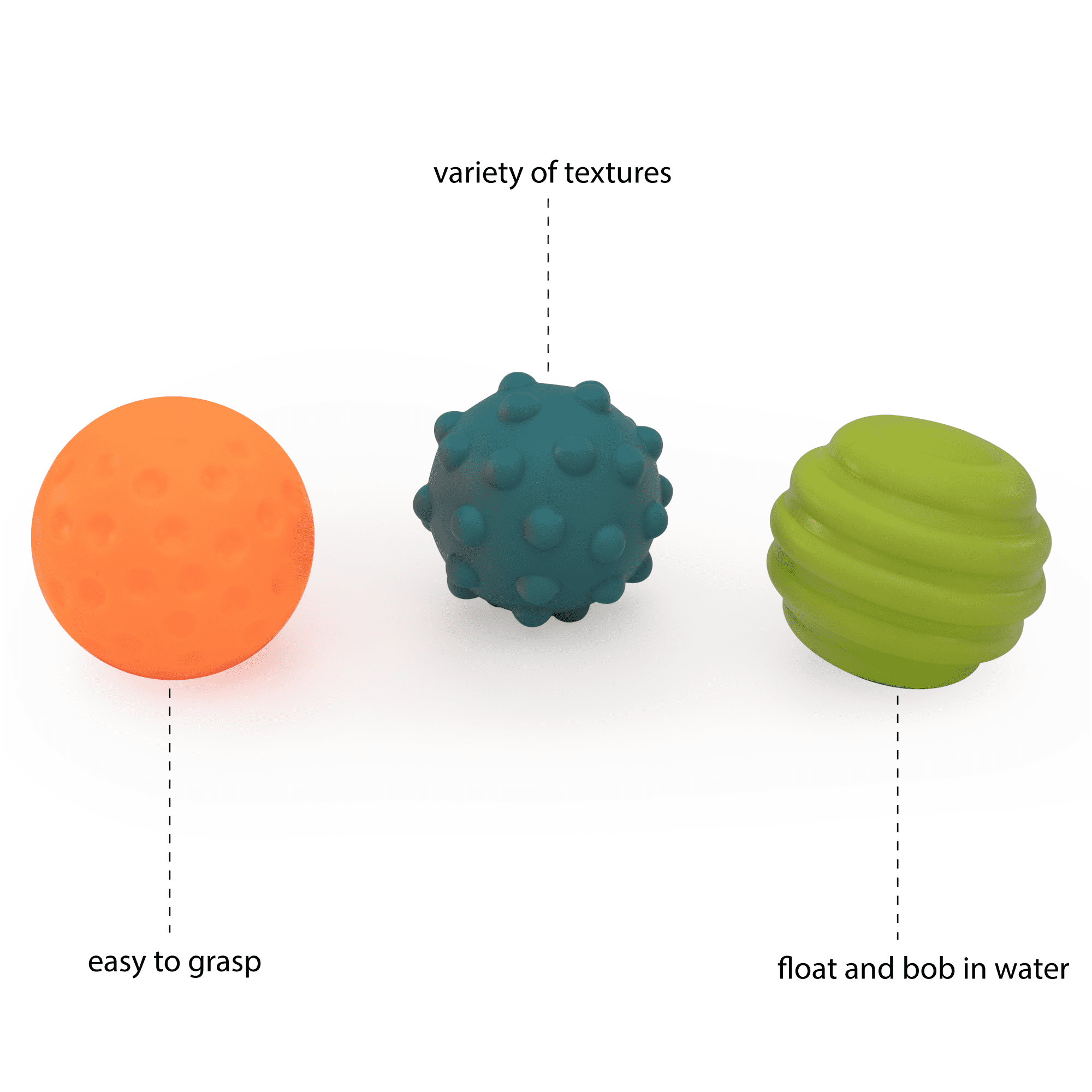 Sassy Sensory Bath Balls Multicolored