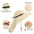 thumbnail image 6 of Outdoor Sun Hat for Men with UV Protection Safari Cap Wide Brim Fishing Hat with Neck Flap, for Dad, 6 of 6