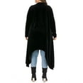 thumbnail image 4 of YouLoveIt Plus Size Women Velvet Cardigan Long Sleeve Loose Women Outerwear Long Sleeve Open Front Drape Cardigans Women Long Sleeve Shirt Women Velour Coat, 4 of 7
