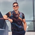 thumbnail image 4 of Balery Lazy Stone Bear Camisa Polo de Hombre con Estampado, de Manga Corta y Tejido Medio, Camisa Tipo Golf Polo-4X-Large, 4 of 6