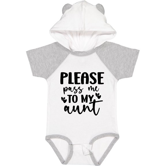 Inktastic Please Pass Me to My Aunt Boys or Girls Baby Bodysuit