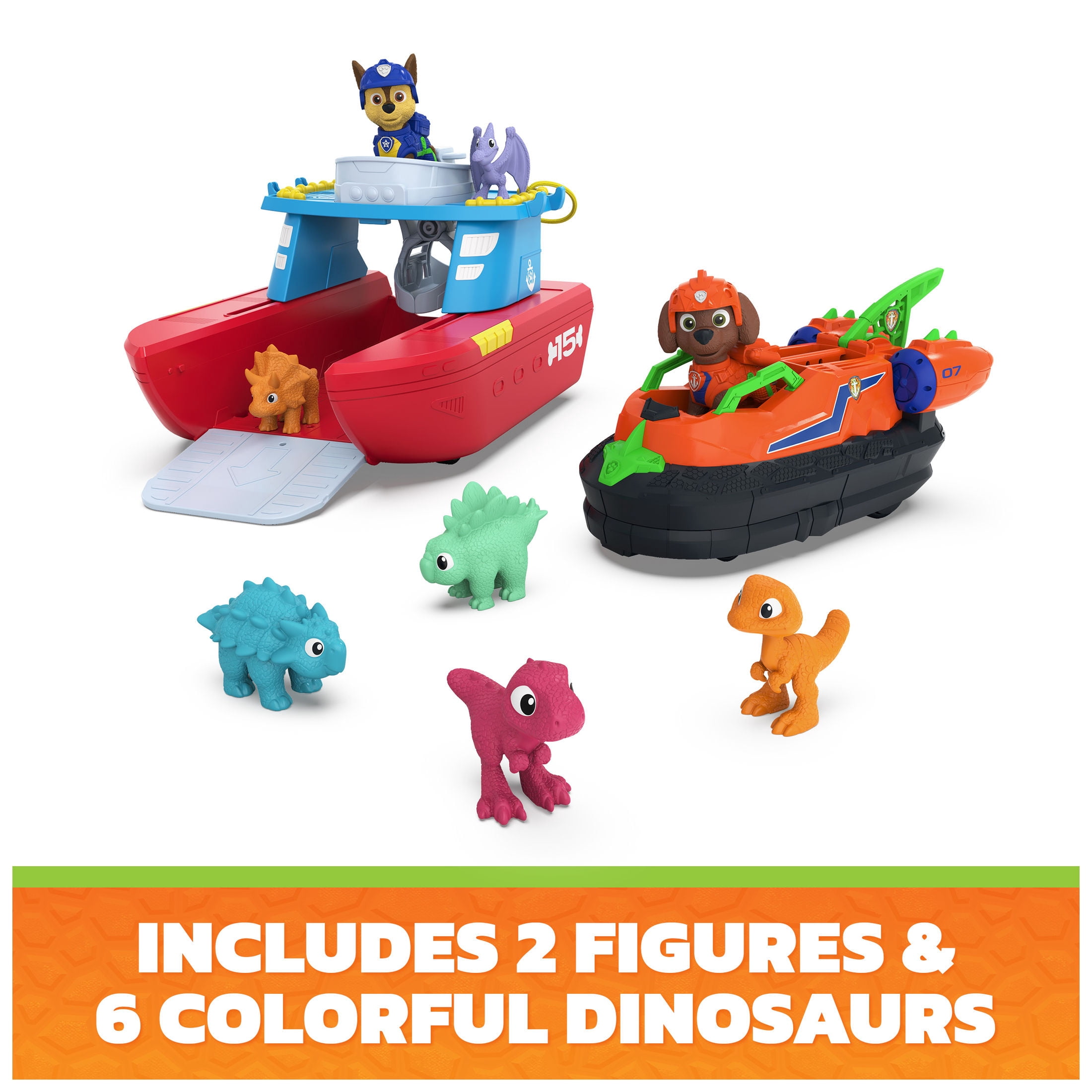 PAW Patrol: The Dino Movie Dino Patrol Box Toy Vehicle Two 2-Pack, for Ages 3 and up