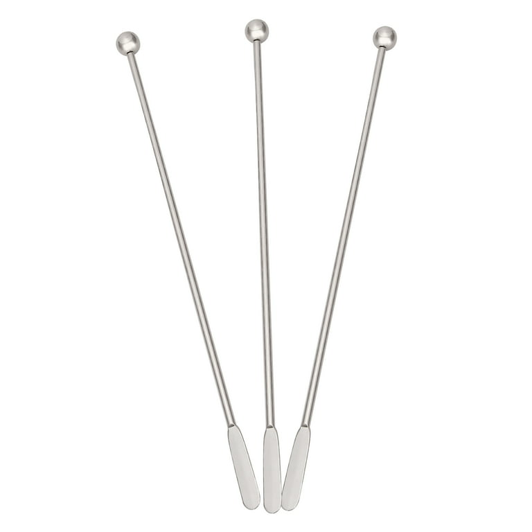 Swizzle Sticks Metal - Stainless Steel Mixing Cocktail Coffee