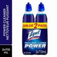 thumbnail image 1 of Lysol Bathroom cleaning- Toilet Bowl Cleaner, Power, 2x710 mL, 1 of 4