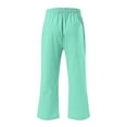 thumbnail image 4 of Posijego Summer Capris for Women Plus Size High Waist Casual Cropped Trousers Women Capri Pants with Pockets, 4 of 5