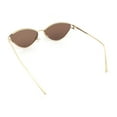 thumbnail image 6 of Womens Metal Rim Cat Eye Breezy Casual Fashion Sunglasses Gold - Brown, 6 of 7