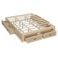 thumbnail image 6 of EUROCO Queen Size Platform Bed Frame, Storage Wood Bed with 6 Drawes, Antique Natural, 6 of 17