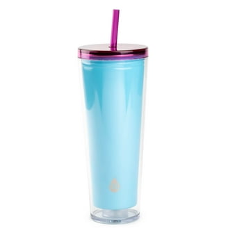 PARKER LANE Color Changing Double Wall Tumblers Set of 2 Glacier