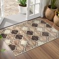 thumbnail image 2 of sasyxdc Moroccan Washable Entry Rug - 2x3 Small Throw Kitchen Rugs Non-Slip Soft Area Rugs for Bedroom Grey Distressed Bathroom Mats Indoor Doormat Carpet for Entryway Laundry Room Living, 2 of 8