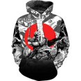 thumbnail image 2 of Sudadera con capucha de anime 2024, sudadera de samurái japonesa en 3D, sudaderas negras de moda para hombres y mujeres, ropa de otoño e invierno para hombres, 2 of 5