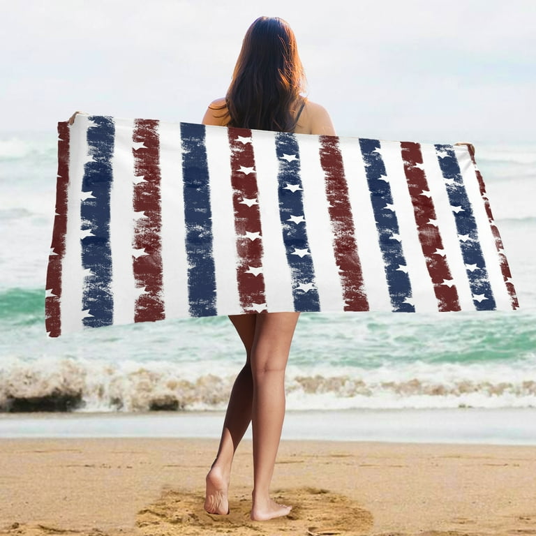 American Flag Beach Towels For Kids 4th of july Baby Girl Beach Towel free america Toallas De Bano Para Ninas Whale Shark Gifts for Pool Bath