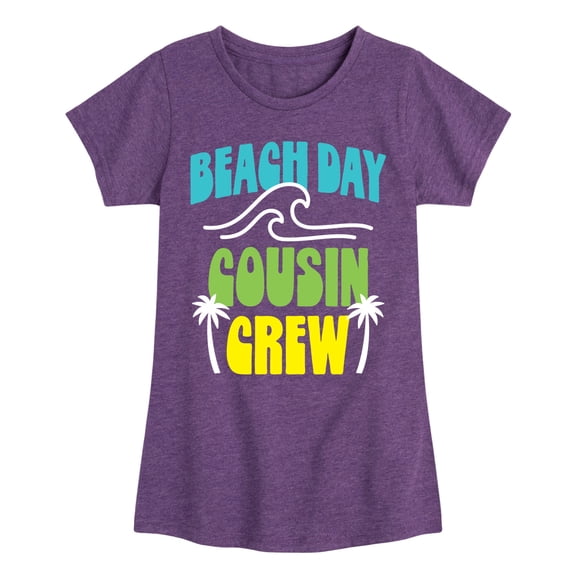Beach Day Cousin Crew  - Toddler & Youth Girls Short Sleeve Graphic T-Shirt