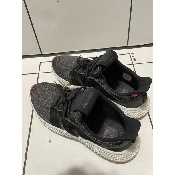 Ad-id-as Prophere Men's 11 Black Crimson Red Gray Training Shoes Sneakers Street
