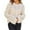 Beige, variant on Women's Sweaters Women Tops Women's Autumn And Winter New Solid Color Round Neck Knitted Sweater Loose Sweater