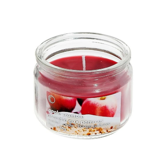 Apple Crumble 3 Oz Scented Glass Jar Candle With Lid