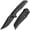 Black Shred, variant on Kansept Deadite Folding Pocket Knife 3.52''CPM S35VN Blade,Titanium and Carbon Fiber Handle,K1081A6