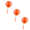 Orange_3pc, variant on hulanddfd Mini Telescoping Skimming Net, Swimming Pool Skimming Net Cleaning Net with Rod for Pool Pond Bathtub Outdoor Use 1pc