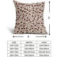 thumbnail image 3 of Vintage Flower Pillow Covers 18x18 Set of 2 Rustic Cute Small Floral Black Brown Old Style Decorative Throw Pillows Outdoor PillowCase Farmhouse Linen Cushion Case Decor for Home Sofa Couch Bed, 3 of 6