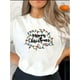 thumbnail image 1 of Camiseta deportiva informal y sencilla para mujer, con estampado navideño en inglés, colorida y creativa, de cuello redondo y manga corta, cómoda para verano y vacaciones., 1 of 6