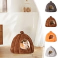 thumbnail image 1 of Xihbxyly Cama para Mascotas, Acogedor Diseño de Calabaza, Cojín Suave y Cálido, Poliéster Duradero, Espacio de Descanso Cómodo, Base Antideslizante, para Mascotas Pequeñas, 45 X 45 X 40 Cm, 1 of 6