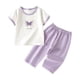 thumbnail image 4 of Ropa fina de verano para bebés, hecha de poliéster, para hombres y mujeres, para recién nacidos, con aire acondicionado, pijama de manga corta y cuello redondo., 4 of 7