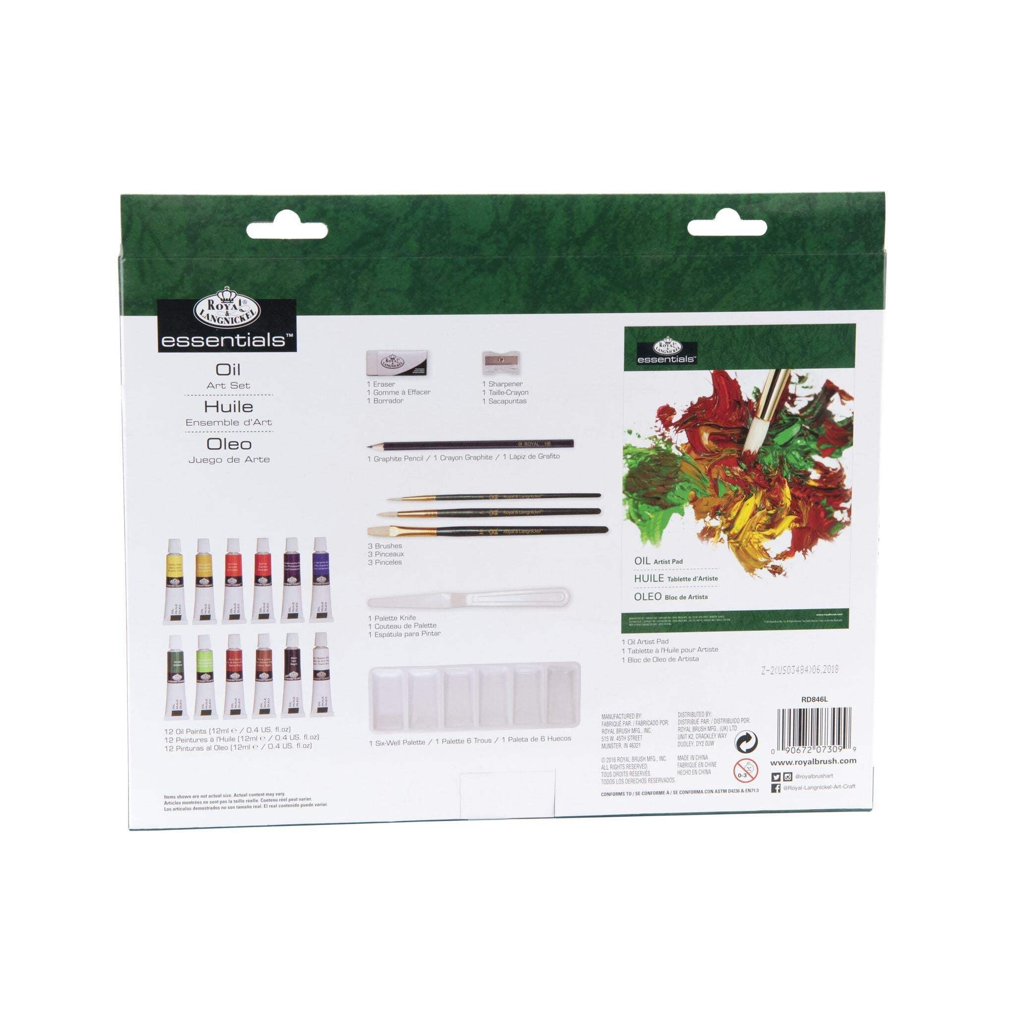 Royal & Langnickel Oil Painting Box Set, 21pc