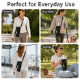 thumbnail image 7 of Lomyolo Water Bottle Carrier Bag for 40oz Tumbler - Neoprene Gym Bottle Holder Pouch with Adjustable Strap, Phone Pocket, Water Bottle Pouch Sleeve Accessories for Fitness, Hiking,Sports,Outdoors, 7 of 7