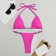 thumbnail image 4 of FhsagQ Women's Swimsuit Sets Camisoles & Tanks Built In Women's Solid Two Piece Swimsuit Tobikini With Removable Pads No Underwire Women's Swimsuit Sets Sleep Swimsuit Sets XS, 4 of 4