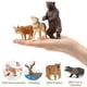 thumbnail image 4 of Toymany 12PCS North American Forest Animal Figurines, Realistic Jungle Animal Set Includes Raccoon,Lynx,Wolf,Bear,Eagle, Educational Toy Cake Toppers Christmas Birthday Gift for Kids Toddlers, 4 of 5