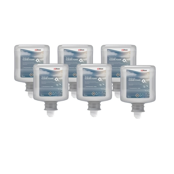 SC Johsnson Professional REFRESH CLEAR FOAM HAND SOAP 1 LITER, 6 PACK