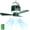 Green tent ceiling fan, variant on 11inch Wireless Portable Ceiling Fan, Battery-Powered Tent Fan, Can Be Used as a Power Bank, 3-Speed Settings, Suitable for Camping, RVs, Outdoor Use