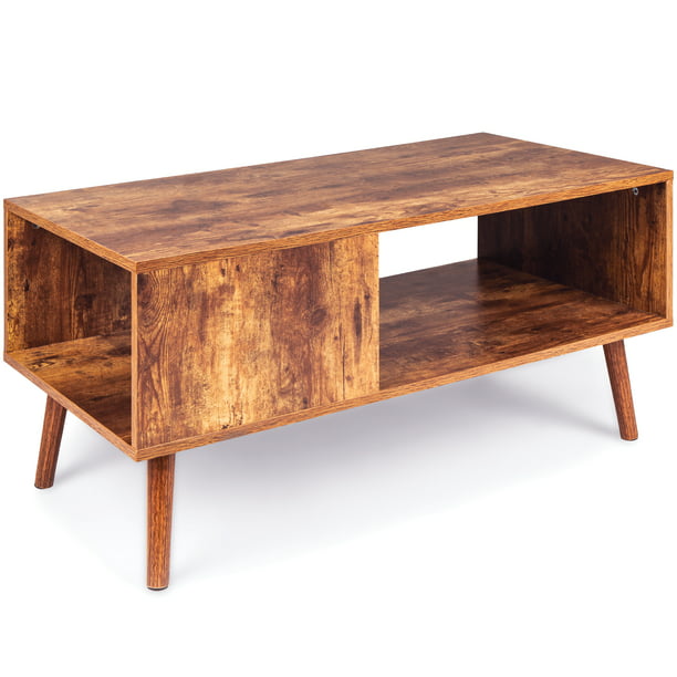 Best Choice Products Wooden Mid Century, Retro Coffee Tables With Storage
