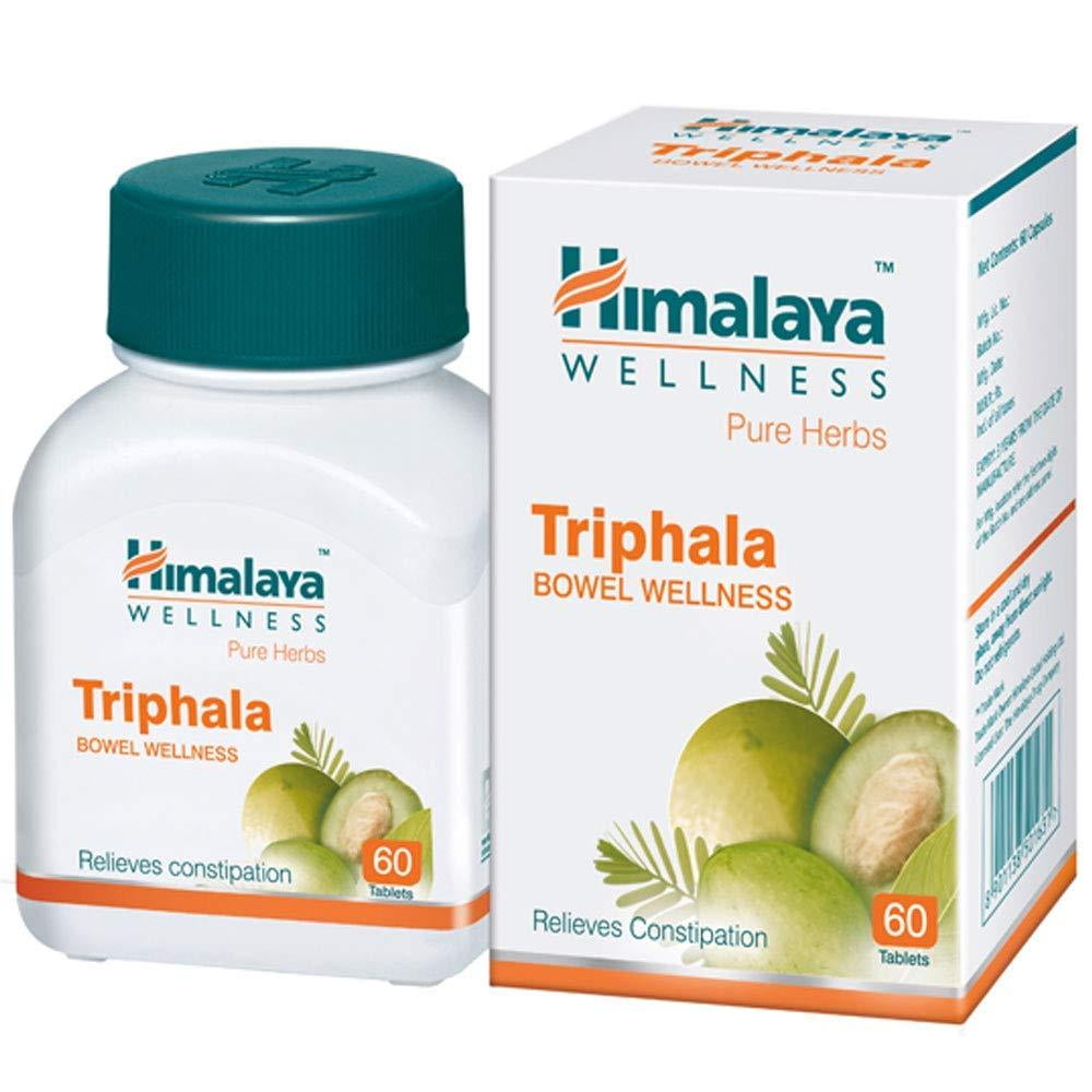 2 X Himalaya Triphala Pure Herbs Bowel Wellness 60 Tablets