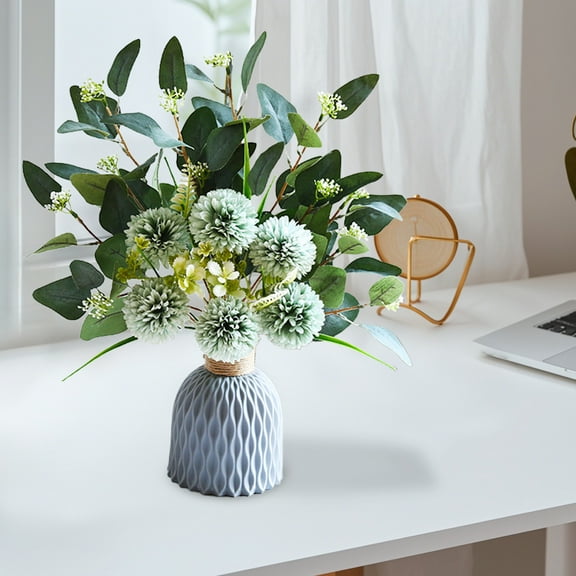 Planters For Indoor Plants Artificial Flowers With Vases Fake Hydrangea With Bouquet Combination Living Room Family Banquet Party Wedding Decoration Indoor Planter