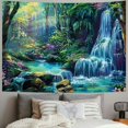 thumbnail image 2 of PRATYUS  Forest Tapestry Mushroom Flower Tapestry Galaxy Natural Waterfall Tapestry Colorful Floral Plants Wall Tapestry Fantasy Aesthetic Tapestry Wall Hanging for Home 40x60inch, 2 of 6