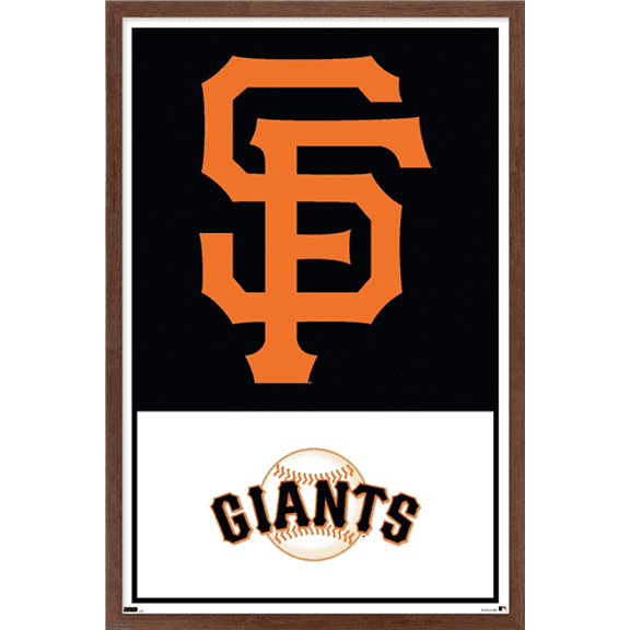 MLB San Francisco Giants - Logo 22 Wall Poster, 14.725" x 22.375" Framed