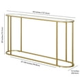 thumbnail image 5 of Evelyn&Zoe Erikson 54" Wide Rectangular Console Table, Brass, 5 of 5
