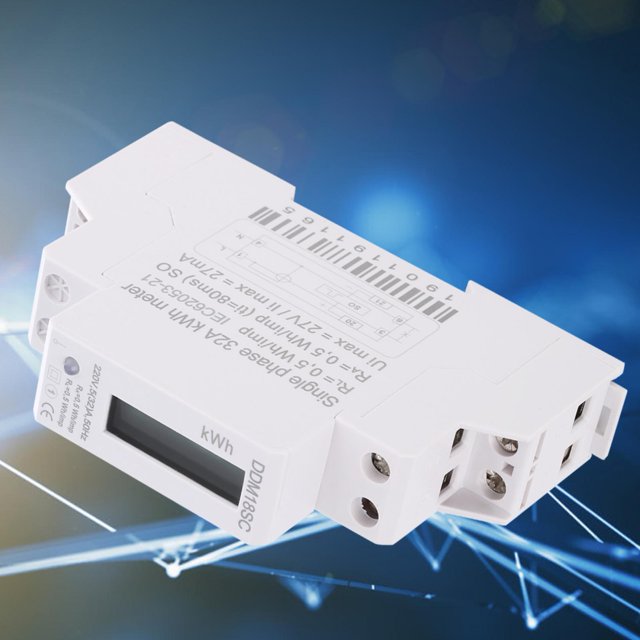 Medidor De Electricidad, Medidor De Energía Monofásico LCD Digital Para Equipos Electrónicos