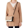 thumbnail image 2 of Kate Spade New York Women's Madison Saffiano Leather Large Flip CrossBody Bag, Toasted Hazelnut, 2 of 5
