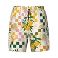 thumbnail image 4 of Lsque Mens Swim Trunks Fruit Pattern - Bathing Suit Compression Liner - Beach Swim Shorts Swimwear - (S-3XL) - Stretch Quick Dry -XX-Large, 4 of 9