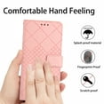 thumbnail image 2 of Dteck for Samsung Galaxy A51 5G Magnetic Case, Premium PU Leather Folio Flip Wallet Case with Card Holder Cash Slot Lanyard Strap Kickstand Function Embossed Pattern Slim Shockproof Cover, pink, 2 of 8